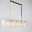 Loft Industry Modern - Glass Feathers Linear Chandelier 2